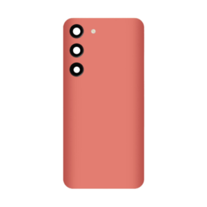 Back Cover Glass with Camera Lens and Adhesive for Samsung Galaxy S23 - Red