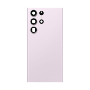Back Cover Glass with Camera Lens and Adhesive for Samsung Galaxy S23 Ultra - Lavender