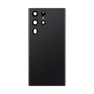 Back Cover Glass with Camera Lens and Adhesive for Samsung Galaxy S23 Ultra - Phantom Black