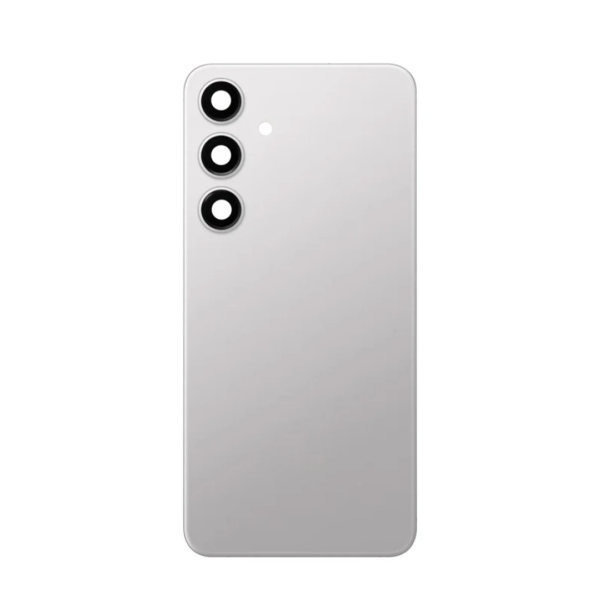 Back Cover Glass with Camera Lens and Adhesive for Samsung Galaxy S24 - Marble Gray