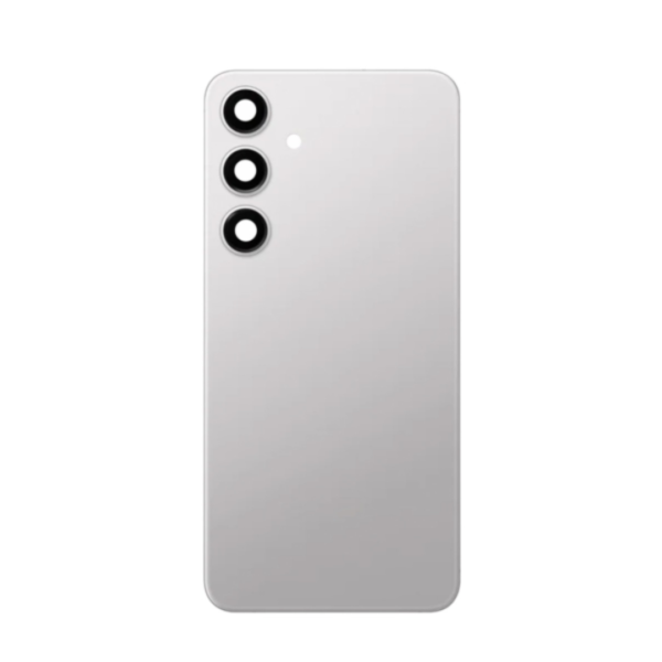 Back Cover Glass with Camera Lens and Adhesive for Samsung Galaxy S24 Plus - Marble Gray