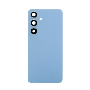 Back Cover Glass with Camera Lens and Adhesive for Samsung Galaxy S24 Plus - Sapphire Blue