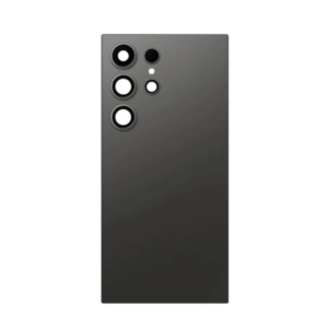 Back Cover Glass with Camera Lens and Adhesive for Samsung Galaxy S24 Ultra - Titanium Black