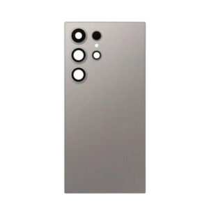 Back Cover Glass with Camera Lens and Adhesive for Samsung Galaxy S24 Ultra - Titanium Gray
