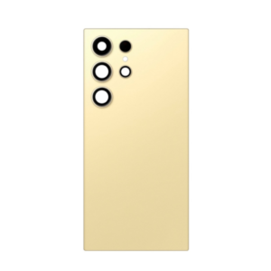Back Cover Glass with Camera Lens and Adhesive for Samsung Galaxy S24 Ultra - Titanium Yellow