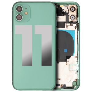Back Housing w/ Small Parts Pre-Installed for iPhone 11 (Charging Port Included) – Green