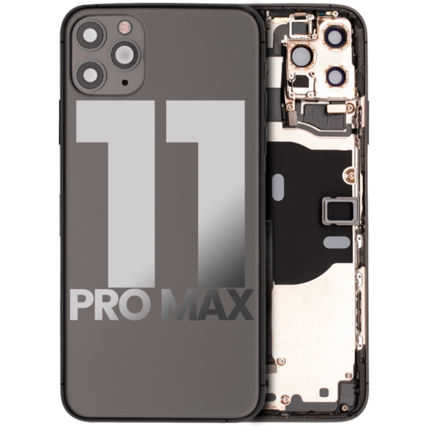 Back Housing w/ Small Parts Pre-Installed for iPhone 11 Pro Max (Charging Port Included) – Space Gray