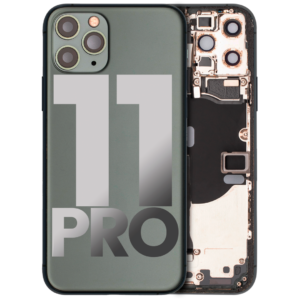 Back Housing w/ Small Parts Pre-Installed for iPhone 11 Pro (Charging Port Included) – Midnight Green