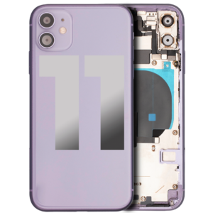 Back Housing w/ Small Parts Pre-Installed for iPhone 11 (Charging Port Included) – Purple