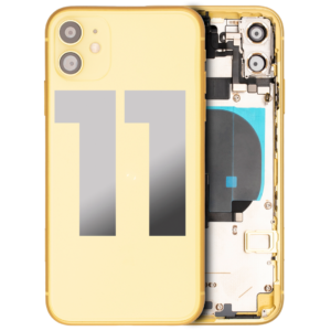 Back Housing w/ Small Parts Pre-Installed for iPhone 11 (Charging Port Included) – Yellow