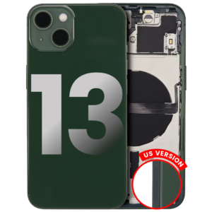 Back Housing w/ Small Parts Pre-Installed for iPhone 13 (Charging Port Included) – Green
