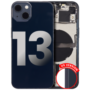 Back Housing w/ Small Parts Pre-Installed for iPhone 13 (Charging Port Included) – Midnight