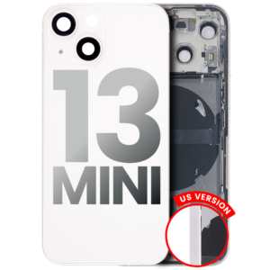 Back Housing w/ Small Parts Pre-Installed for iPhone 13 Mini (Charging Port Included) – Starlight