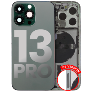Back Housing w/ Small Parts Pre-Installed for iPhone 13 Pro (Charging Port Included) – Alpine Green