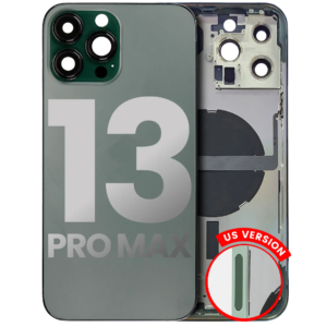 Back Housing w/ Small Parts Pre-Installed for iPhone 13 Pro Max (Charging Port Included) – Alpine Green