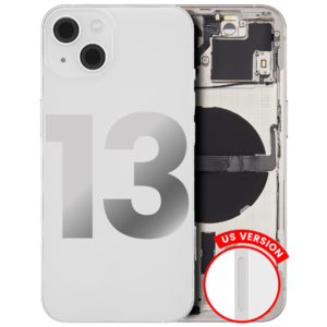Back Housing w/ Small Parts Pre-Installed for iPhone 13 (Charging Port Included) – Starlight