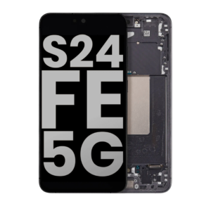 Refurbished OLED Assembly with Frame for Samsung Galaxy S24 FE - Graphite