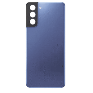 Back Cover Glass with Camera Lens and Adhesive for Samsung Galaxy S21 Plus - Phantom Navy