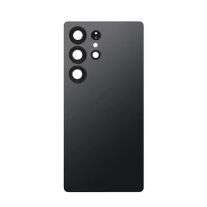 Back Cover Glass with Camera Lens and Adhesive for Samsung Galaxy S25 Ultra - Titanium Black
