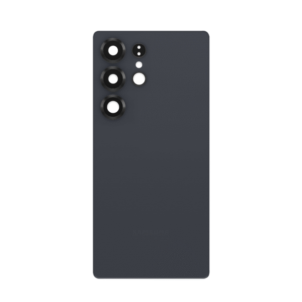 Back Cover Glass with Camera Lens and Adhesive for Samsung Galaxy S25 Ultra - Titanium Jetblack