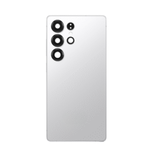 Back Cover Glass with Camera Lens and Adhesive for Samsung Galaxy S25 Ultra - Titanium Whitesilver