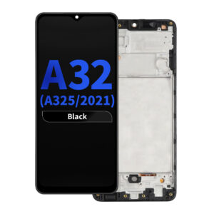 Aftermarket LCD Assembly with Frame for Samsung Galaxy A32 (A325 / 2021) - Black
