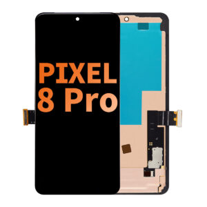 Aftermarket OLED Assembly with Frame for Google Pixel 8 Pro (Without Finger Print Sensor) - Black