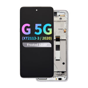 FOG LCD Assembly with Frame for Moto G 5G (XT2113-3 / 2020) - Volcanic Gray