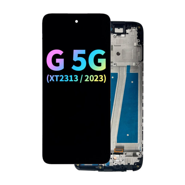 FOG LCD Assembly with Frame for Moto G 5G (XT2313 / 2023) - Black