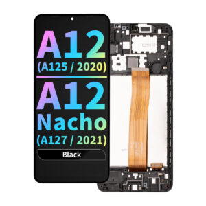 FOG LCD Assembly with Frame for Samsung Galaxy A12 (A125 / 2020) / A12 Nacho (A127 / 2021) - Black