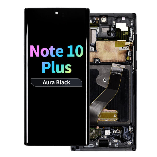 Refurbished OLED Assembly with Frame for Samsung Galaxy Note 10 Plus - Aura Black