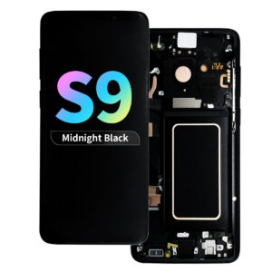 Refurbished OLED Assembly with Frame for Samsung Galaxy S9 - Midnight Black