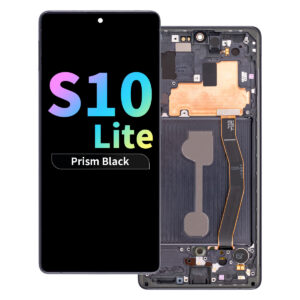 Refurbished OLED Assembly with Frame for Samsung Galaxy S10 Lite - Prism Black