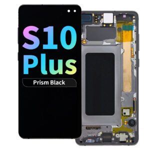 Refurbished OLED Assembly with Frame for Samsung Galaxy S10 Plus - Prism Black