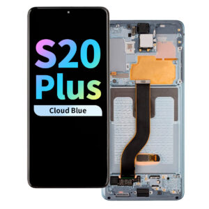 Refurbished OLED Assembly with Frame for Samsung Galaxy S20 Plus - Cloud Blue