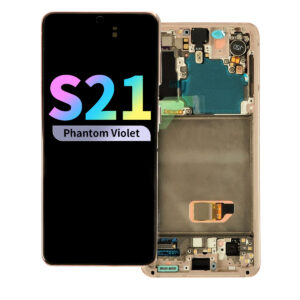 Refurbished OLED Assembly with Frame for Samsung Galaxy S21 - Phantom Violet