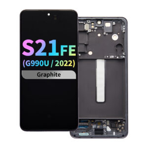 Refurbished OLED Assembly with Frame for Samsung Galaxy S21 FE (G990U / 2022) (US Version) - Graphite