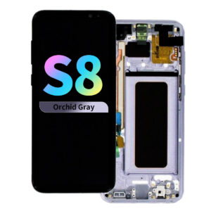 Refurbished OLED Assembly with Frame for Samsung Galaxy S8 - Orchid Gray