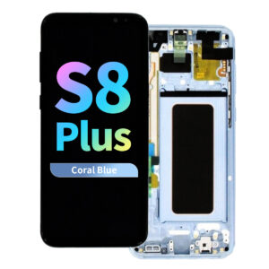 Refurbished OLED Assembly with Frame for Samsung Galaxy S8 Plus - Coral Blue