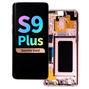 Refurbished OLED Assembly with Frame for Samsung Galaxy S9 Plus - Sunrise Gold