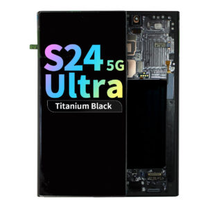 Refurbished OLED Assembly with Frame for Samsung Galaxy S24 Ultra - Titanium Black