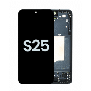 Refurbished OLED Assembly with Frame for Samsung Galaxy S25 - Blueblack