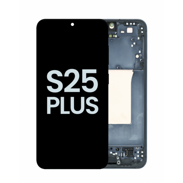 Refurbished OLED Assembly with Frame for Samsung Galaxy S25 Plus - Blueblack