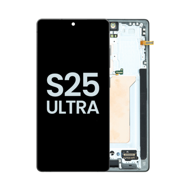 Refurbished OLED Assembly with Frame for Samsung Galaxy S25 Ultra - Titanium Jetblack