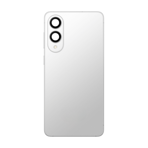 Back Cover Glass with Camera Lens and Adhesive for Samsung Galaxy S25 Edge - Titanium Silver