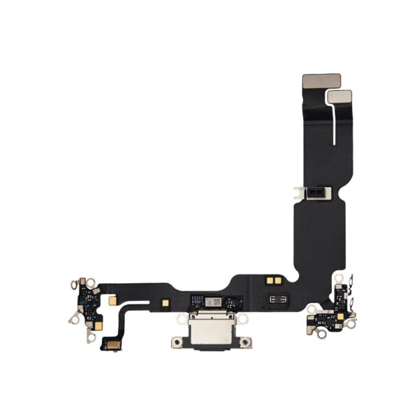 Premium Charging Port Flex Cable for iPhone 15 Plus - Black