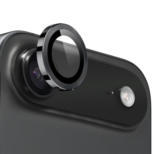 Metal Camera Ring Protector with Tempered Glass Lens for iPhone 17 Air